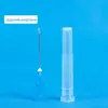 Cross-border agulha descartável atacado aço inoxidável multi-cor máquina de dosagem seringa agulha de plástico aço veterinário agulha de parafuso