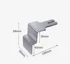 Carpintería Clip de Cajón Telescópico Ajustable de Acero Inoxidable Clip de Fijación Pieza de Clip Desmontable Cajón con Asa sin Hueco para Asa