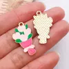 Acessórios para Joias DIY Liga Esmaltada Série Dia dos Namorados Buquê de Corações Pingentes Pulseiras Colares Chaveiros Charms