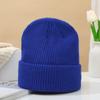Chapéu de melão cor de doce da moda masculino e feminino igual estilo coreano multicolorido outono e inverno chapéu de lã tricotado quente atacado
