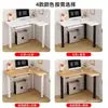 Escritorio de esquina, mesa para computadora de escritorio, escritorio de oficina de esquina para dormitorio, escritorio de estudio para escribir, mesa pequeña moderna y simple