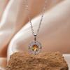 Collar de cadena de clavícula de tesoro de color natural de lujo de alta gama chapado en oro de 18K de plata esterlina S925 joyería de nicho al por mayor