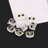 Gato Lindo de Ojos Grandes Acrílico Agujero Horizontal Cuentas Sueltas DIY Hecho a Mano Cadena para Teléfono Celular Joyería con Cuentas Material Accesorios