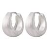 Hebilla de oreja de plata de ley s925 cepillada a mano, simple, lisa, moderna, pendientes pequeños tipo batata INS, modifican la cara 9134J