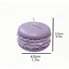 Vela Perfumada de Macaron Regalo de Cumpleaños Recuerdo Fragancia Simulación Decoración de Cera con Forma de Pastel Accesorio Adorno