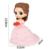 Adornos Decorativos para Pastel de Cumpleaños Base Transparente Soporte de Inserción Figura de Muñeca de Plástico Estacas de Base Paquete de 100 Piezas