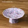 Nova Tigela de Frutas Cerâmica com Pé Alto para Sala de Estar de Casa Mesa de Centro Prato de Exibição de Lanches Doces Prato Criativo Moderno para Pausa para o Chá