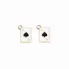 Accesorios de joyería estilo coreano personalidad creativa estilo Joker corazones picas un colgante de carta de póker bolsa de materiales para pendientes DIY