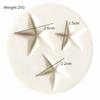 Molde de Silicona Líquida para Hornear Fondant Pastel Estrella de Cinco Puntas 3 Estrellas Molde de Silicona Hecho a Mano DIY Decoración para Hornear