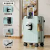 Carregamento USB Fechadura com Senha Mala de Viagem, Mala de Viagem com Contraste de Cores, Estojo de Viagem Durável para Estudante