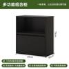 Librero de Madera Maciza Gabinete de Almacenamiento de Pie Montado en la Pared Sala de Estar Hogar Gabinete Bajo Estilo Simple de Mediados de Siglo Gabinete de Almacenamiento Gabinete de Almacenamiento de Múltiples Niveles