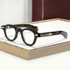 2026 Nuevos Armazones Redondos Retro para Gafas Estilo Japonés Hechos a Mano Transfronterizos Balzac Jm Acetato de Celulosa Gafas con Lente Transparente