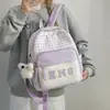 Mochila Pequeña Versátil de Cuadros Estilo Coreano, Mochila Casual de Viaje, Mochila para Tutorías de Estudiantes de Secundaria y Preparatoria, Mochila para Niñas