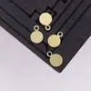 Joyería Hecha a Mano DIY Colgante de Disco Geométrico Colgante de Cobre Tocado Nupcial Aretes Pulsera Collar Material B226