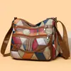 Bolso de mujer para madres de mediana edad, bolso cruzado para ir al trabajo de gran capacidad con múltiples bolsillos, bolso de hombro de piel de vaca, bolso cruzado