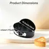 Exclusivo para ventas transfronterizas Molde redondo de aleación de aluminio anodizado de 4 pulgadas con fondo sólido para pastel de gasa, molde para hornear mousse de queso