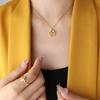 Collar con colgante de personaje feliz de nicho estilo nacional ins Jocker femenino temperamento festivo al por mayor femenino único transfronterizo joyería de acero de titanio