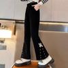 Calça Infantil Primavera e Outono 2025 Novo Estilo Coreano Calça Longa Roupa de Primavera e Outono para Crianças Maiores Calça Esportiva Calça Jogger de Pernas Retas Calça da Moda
