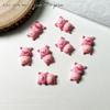 Nuevos accesorios para uñas de cerdo de dibujos animados, lindos y luminosos, accesorios para uñas de cerdo hechos a mano, material de bricolaje al por mayor
