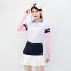 Ropa de protección solar para golf para mujer, protección UV deportiva, manga de seda helada, camiseta interior, malla fina, chal, mallas para mujer