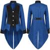 Nueva chaqueta de comercio exterior europea y americana para hombre, color sólido, moda steampunk retro, cuello de uniforme para hombre, ropa de alto rendimiento