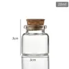 Tapón de Corcho Botella de los Deseos de Vidrio de Borosilicato Alto Botella de Deriva Botella Controlada Botella de Vidrio Botella de Almacenamiento Botella para Dulces DIY