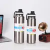 Garrafa Térmica Espacial Garrafa de Água Térmica para Beber Diretamente Garrafa de Água Esportiva Aço Inoxidável 304 Grande Capacidade Doméstica Exterior Alça Garrafa Térmica