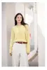 Suéter de Lana para Mujer Cuello en V Suéter de Lana Cachemir Top para Mujer Holgado Manga Larga Jersey Suéter Base de Punto