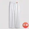 Pantalones Anchos de Lino para Mujer, Corte Holgado, Estilo Delgado de Verano, Caída de Algodón y Lino, Cintura Alta, Pantalones Largos Rectos Adelgazantes