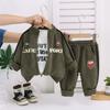 Conjunto de Ropa de Otoño para Niños 2025 Nuevo Estilo Bebé Tie-Dye Deportivo Conjunto de Tres Piezas Ropa de Primavera y Otoño para Bebé