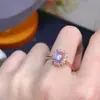 Anillo de piedra lunar azul natural 5x7mm color azul luna fuerte hermoso plata 925 incrustado anillo vivo para mujer