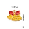 BA-30 Nova Caixa de Presente Sino de Natal Pingente Liga Pingente de Gotejamento de Óleo Acessórios para Colar Chaveiro DIY Presente