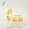 Joalheria Mesmo Estilo Banhado a Ouro Esmalte Sutra do Coração Anel Aberto Novo Estilo Chinês Anel Liso Sólido para Dedo Indicador para Mulheres