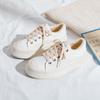 Zapatos de lona FCS de nicho blanco y negro con felpa, cabeza grande, para mujer, nuevos de otoño e invierno 2021, zapatos de algodón cálidos de invierno F6126M