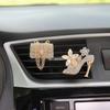 Perfume para salida de aire de coche transfronteriza, clip de aromaterapia para coche, zapatos de tacón alto, bolso incrustado de diamantes, corona, exquisita decoración interior