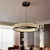 Novo Lustre Minimalista para Sala de Estar Estilo Italiano, Lustre Moderno Simples de Cristal de Alto Brilho Estilo Luxo Leve para Quarto, Sala de Jantar, Villa