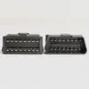 Conector Macho de 16 Pinos Obd2 Banhado a Ouro Niquelado Plugue Obd Interface Automotiva 12V