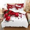 Amazon transfronterizo tres piezas flor de amor impresión digital 3D ropa de cama comercio exterior Fábrica de Textiles para el Hogar al por mayor
