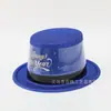 26 Gorros de Fiesta de Año Nuevo Rojos y Dorados con Lámina Metálica Transfronterizos, Accesorios para Escenario, Venta Directa de Fábrica en Stock