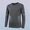 Essencial de OutonoCamiseta Básica Versátil de Cor Sólida para Homens, Manga Longa de Outono, Top de Marca Casual Tendência