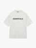 Niebla Multilínea Essentialszone Estéreo Letras de Silicona Trendy Suelta Moda Callejera Marca de Moda Camiseta de Manga Corta para Pareja