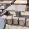 Mesa de Piedra Blanca Granito Banco de Piedra Exterior Hogar Patio Parque Comunidad Juego de Mármol Natural para Villa