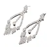 Pendientes de Cadena de Garra con Pedrería Transfronterizos Moda de Comercio Exterior Europeo y Americano Exagerados Accesorios de Novia al por Mayor E321