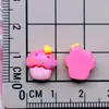 Mini Colher Garfo Coração Balão Queijo Estrela Laço Grampo de Cabelo Nail Art Cola Cremosa Acessórios de Resina DIY
