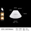 Luminária Pendente Simples para Restaurante, Luminária de Mesa para Estudo e Quarto, Luminária de Teto, Acessórios Decorativos de Concha, Abajur Branco de Acrílico Plástico