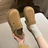 Zapatos de Mujer Slip-On Birkenstock de Suela Gruesa Retro para Aumentar Altura, Novedad Otoño 2025 Versátiles Perezosos Slip-On Planos Ugly-Cute para Dedo Gordo