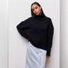 Comercio Exterior Transfronterizo Ropa Europea y Americana Nuevo Amazon Aliexpress Suéter Suelto Cuello Medio Otoño e Invierno Suéter para Mujer