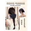 Tranças para Peruca Feminina, Rabo de Cavalo Alto, Cabelo Artificial, Laço Versátil de Bolinhas, Rabo de Cavalo Baixo, Peruca Trançada, Rabo de Cavalo