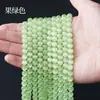 Cuentas redondas semiacabadas de cristal ojo de gato en stock del fabricante, cuentas sueltas para hacer joyería DIY, accesorios para pulseras y collares, venta al por mayor