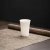 Mineral Crudo Hecho a Mano Porcelana de Jade de Sebo Taza Aromática Taza Pequeña de Cerámica para Degustación Juego de Té Kung Fu Taza Porcelana Blanca de Dehua